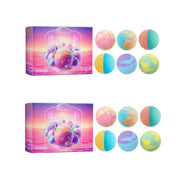 Essentialshouses 12pcs boxed 6PCS Colorful Bath Balls Gift Set Deep Moisturizing Skin Exfoliating Reduce Dryness Cheerful Scent Relax Spa Bath Flavor Balls