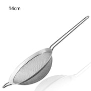 Essentialshouses 14cm 1pcs / 2set 1-4pcs Fine Mesh Strainers Set Stainlesss Steel Multipurpose Flour Sieve Sifter With Handle Perfect For tea Flour Egg Kitchen To