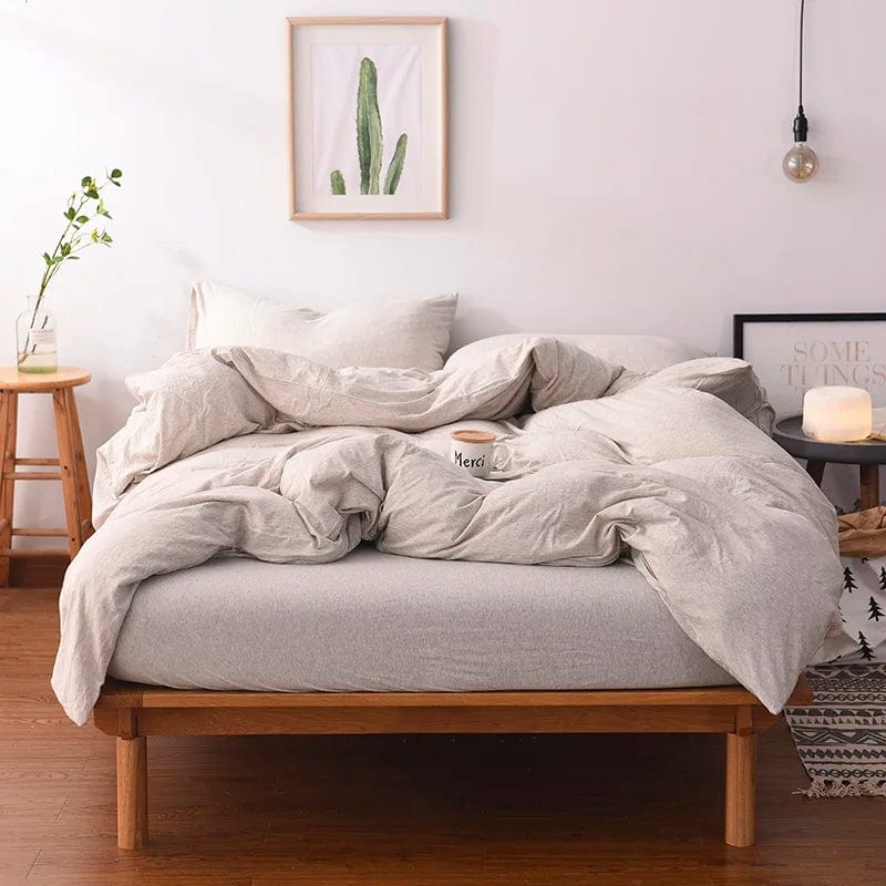 Essentialshouses 15 / Queen 150x200 bed Soft jersey knit bedding set