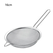 Essentialshouses 16cm 1pcs / 2set 1-4pcs Fine Mesh Strainers Set Stainlesss Steel Multipurpose Flour Sieve Sifter With Handle Perfect For tea Flour Egg Kitchen To
