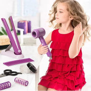 Essentialshouses 17pcs Girls Play Home Simulation Hair Dryer