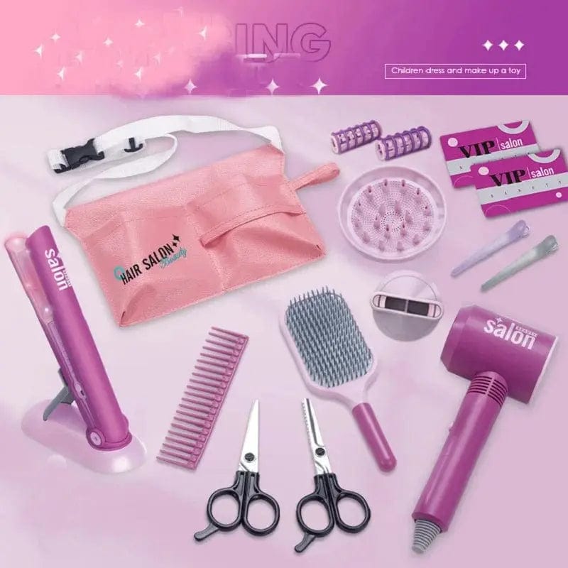 Essentialshouses 17pcs Girls Play Home Simulation Hair Dryer