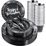 Dark Green Plates Dinnerware Set - Essentialshouses