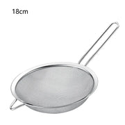 Essentialshouses 18cm 1pcs / 2set 1-4pcs Fine Mesh Strainers Set Stainlesss Steel Multipurpose Flour Sieve Sifter With Handle Perfect For tea Flour Egg Kitchen To