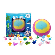 Essentialshouses 1pcs(1box) 1 12pcs Bath Bombs Set with Surprise Toys Inside Natural Organic Bubble Bath Fizzies Balls Gift for Holiday Gift Set