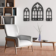 Essentialshouses 1PCS / as picture Wooden Crystal Display Stand Bohemian Hand Stand Gothic Style Wooden Hanging Bracket Wall Storage Holders Decorative Shelves