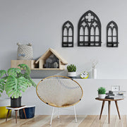 Essentialshouses 1PCS / as picture Wooden Crystal Display Stand Bohemian Hand Stand Gothic Style Wooden Hanging Bracket Wall Storage Holders Decorative Shelves