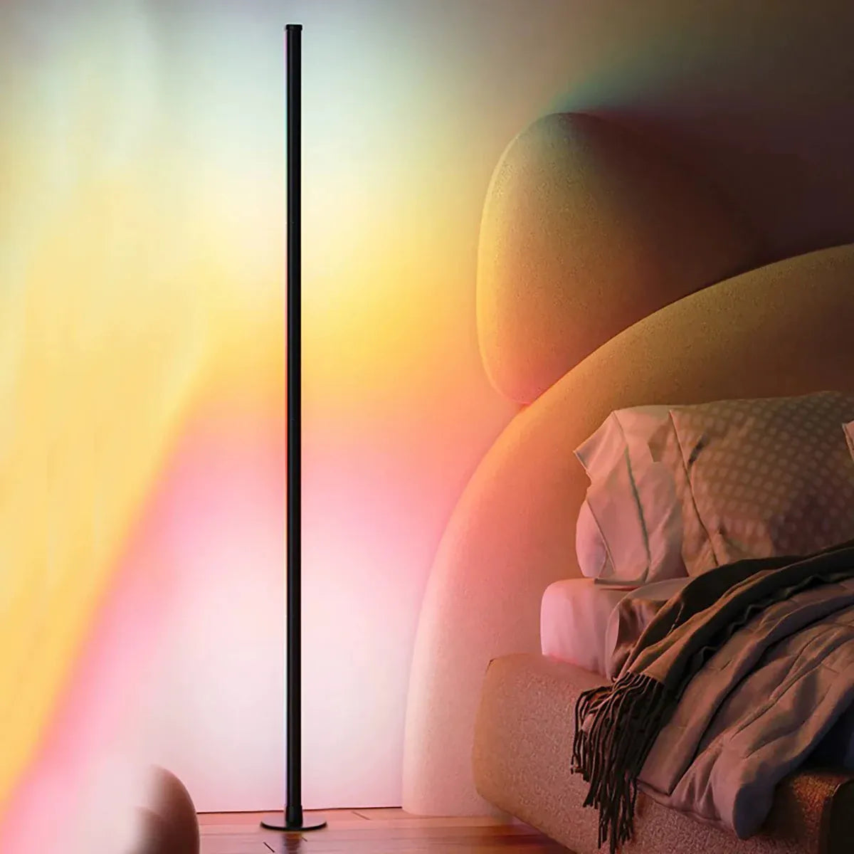 Essentialshouses 1PCS / China Mainland EISSLOLY 1/2PCS Intelligent RGB Floor Lamp Application Control Music Synchronization Corner Lighting Timer