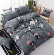 Essentialshouses 2 / 2.0m Home Textile Pink Girl Heart Bedding Set