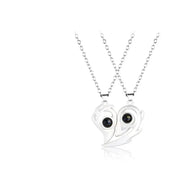 Essentialshouses 2 I Love You Projection Magnetic Couple Necklace