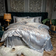 Essentialshouses 2 / King Size 4pcs / CHINA | Fitted Bed Sheet Luxury Smooth Soft Bedding Set