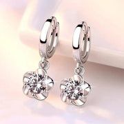 Essentialshouses 2 Pattern Purple White Zircon Earrings