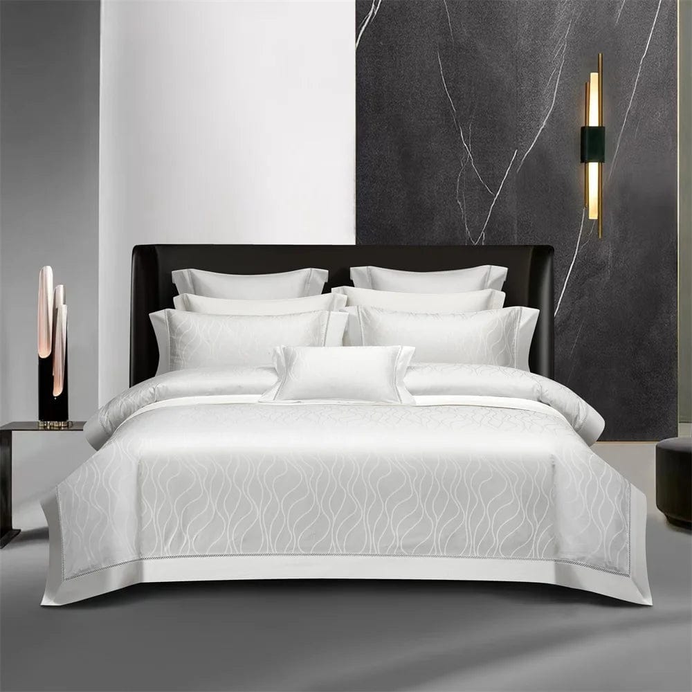 Essentialshouses 20231324 / 7pcs Family size Dark Golden Satin Duvet Cover Set