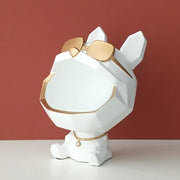 Essentialshouses 2077White 🐶Big-Mouth French Bulldog Storage Box – Resin Decor