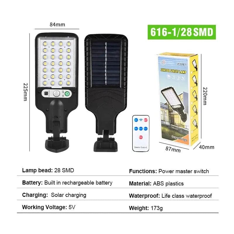 Essentialshouses 28SMD / 5PCS Outdoor Wall Solar Street Light