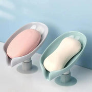 Essentialshouses 🍃 2PCS Suction Cup Leaf-Shaped Soap Dish – Elegant, Hygienic, and Space-Saving