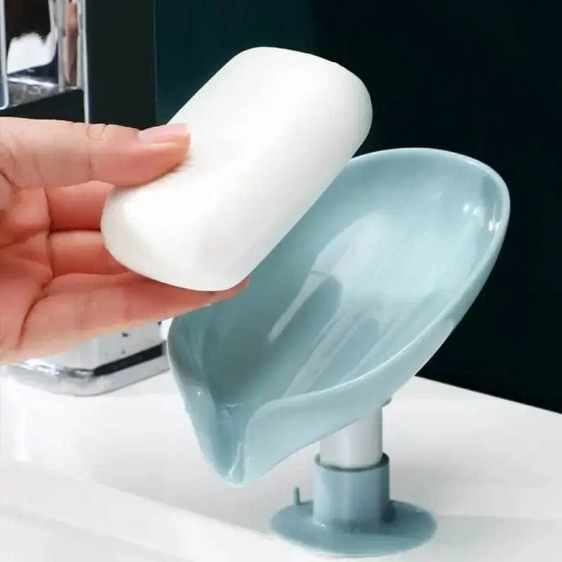 Essentialshouses 🍃 2PCS Suction Cup Leaf-Shaped Soap Dish – Elegant, Hygienic, and Space-Saving