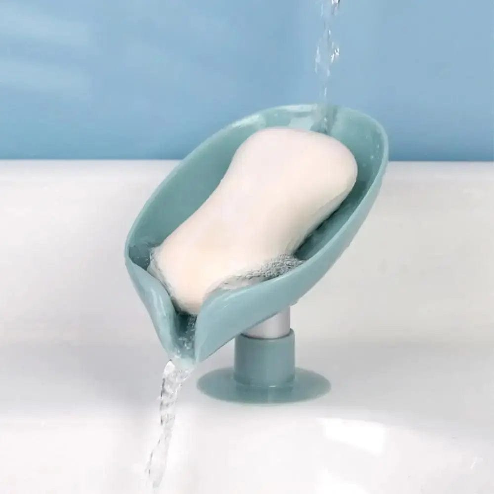 Essentialshouses 🍃 2PCS Suction Cup Leaf-Shaped Soap Dish – Elegant, Hygienic, and Space-Saving