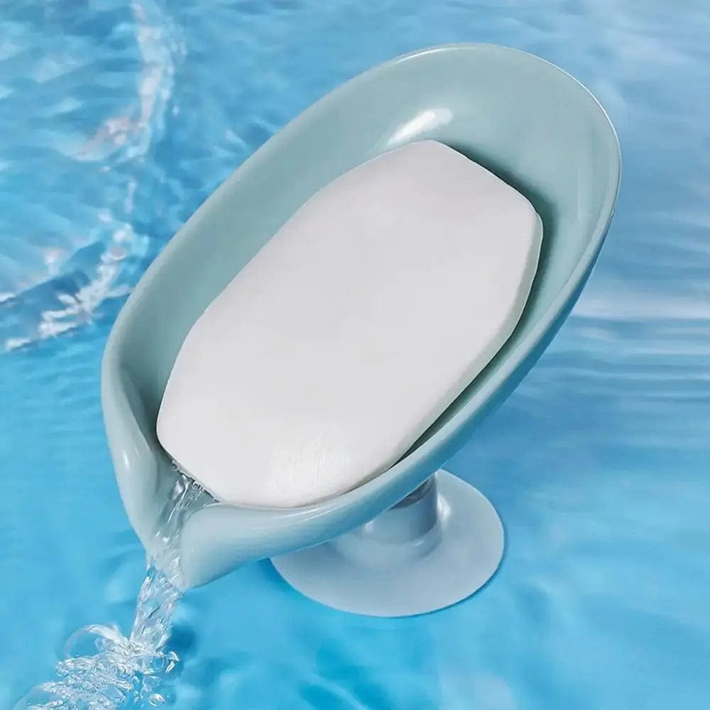 Essentialshouses 🍃 2PCS Suction Cup Leaf-Shaped Soap Dish – Elegant, Hygienic, and Space-Saving