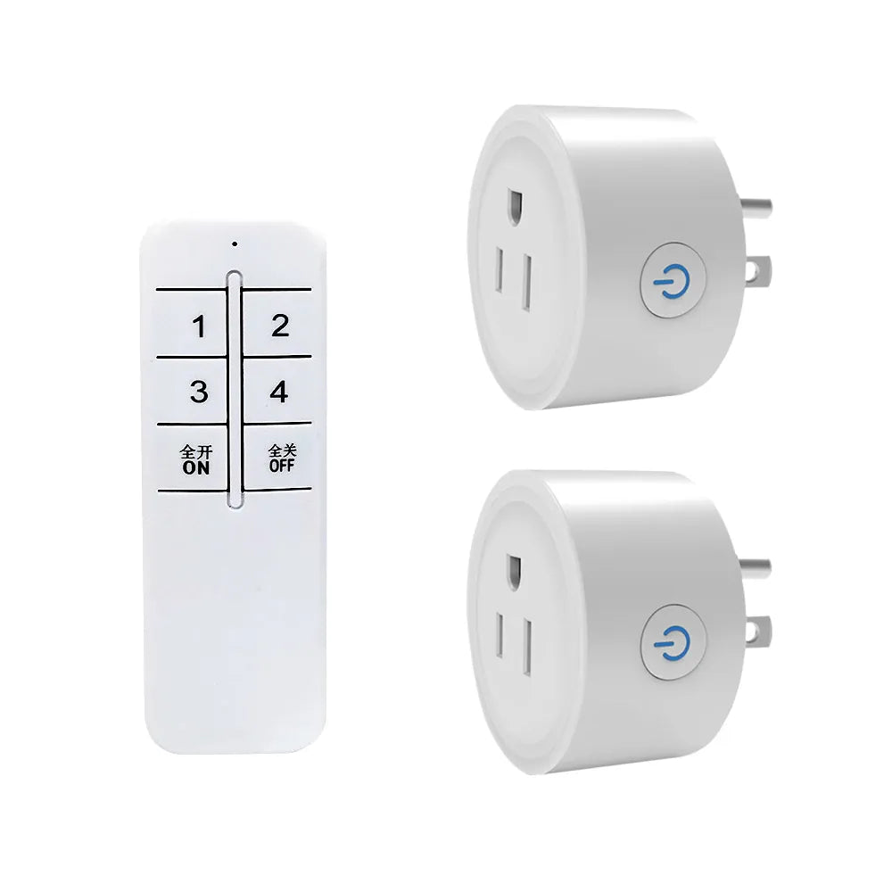 Essentialshouses 2socket 1Remote / 3 / US|100-240V SIXWGH Smart Socket Bluetoot US Plug , 2.4G Remote Control,Home Appliance eWelink App Control Timing socket