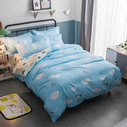 Essentialshouses 3 / 1.5m Home Textile Pink Girl Heart Bedding Set