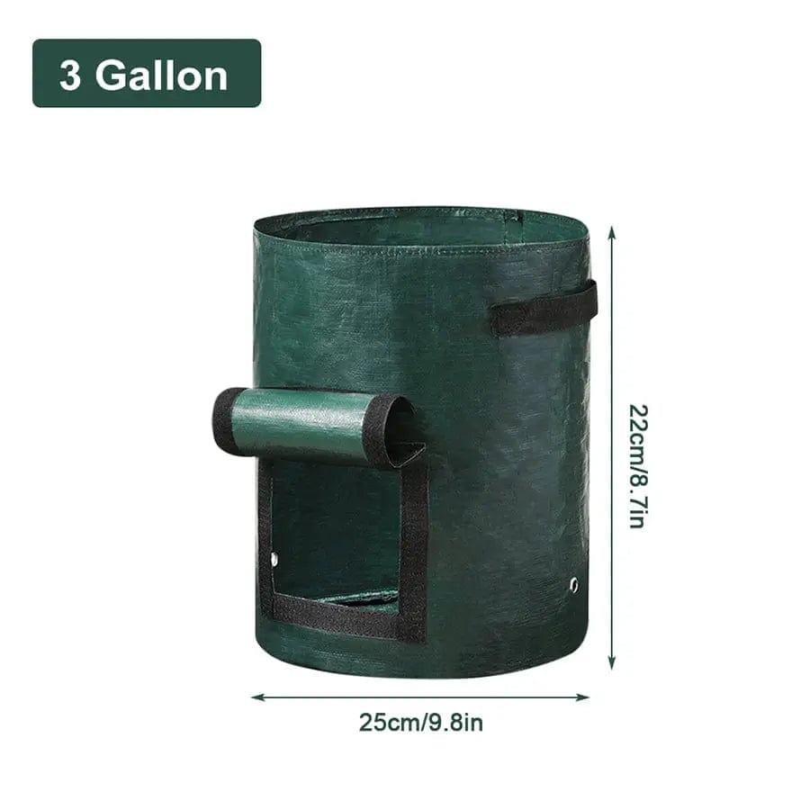 Essentialshouses 3 gallon-25x22cm Garden Gallon Plant Growing Pots