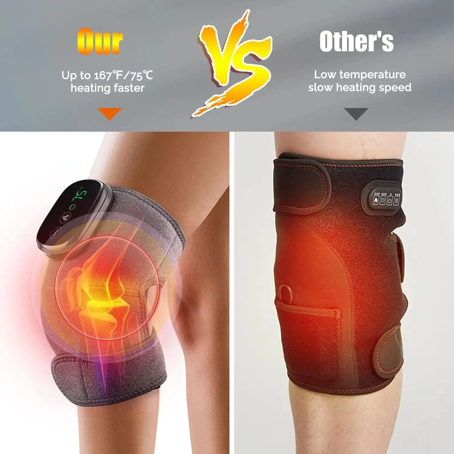 3 in 1 Knee Heating Massager - Essentialshouses