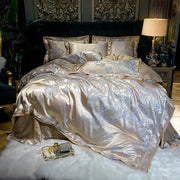 Essentialshouses 3 / Queen Size 4pcs / CHINA | Bed Sheet Style Luxury Smooth Soft Bedding Set