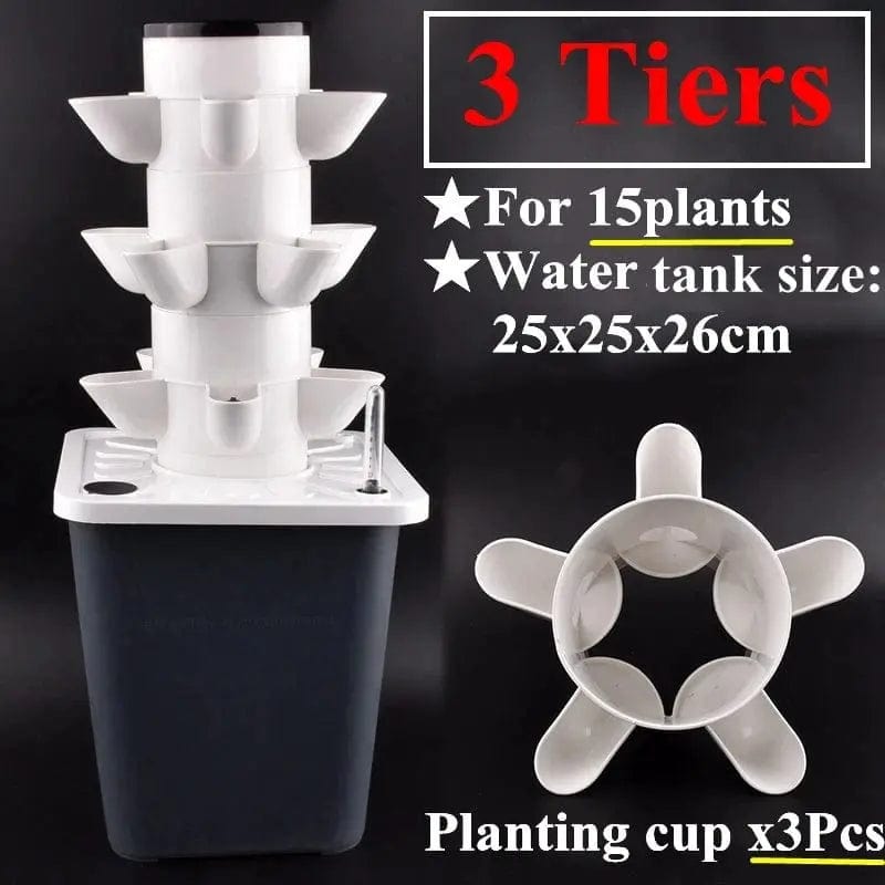 Essentialshouses 3-tier Set Garden Balcony Vegetable Planter