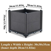 Essentialshouses 30x30x35cm Large Rectangular Vegetables Grow Pot