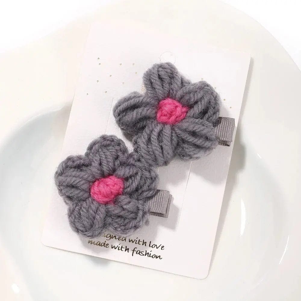 Baby Small Puff Flower Hairs Clip - Essentialshouses