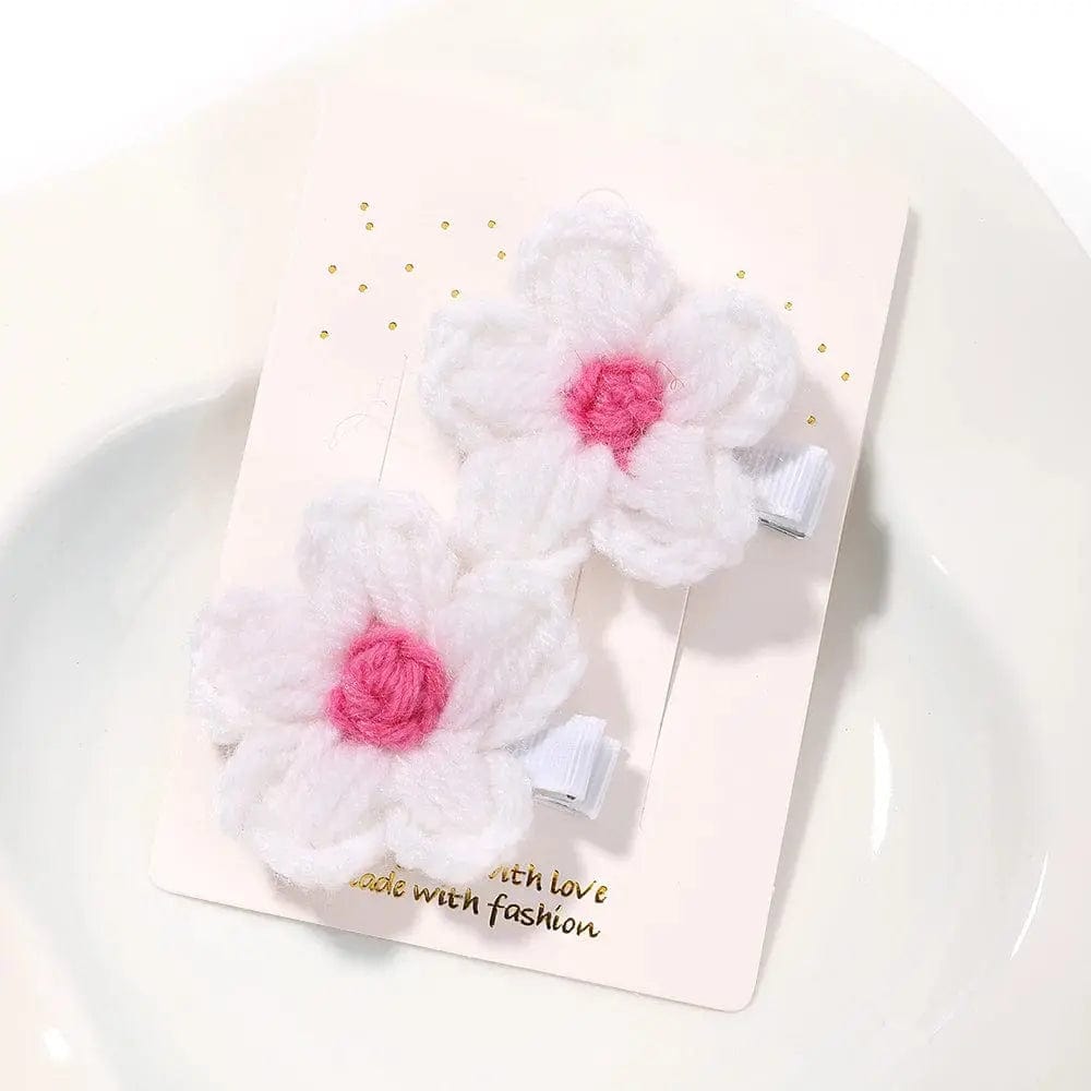 Baby Small Puff Flower Hairs Clip - Essentialshouses
