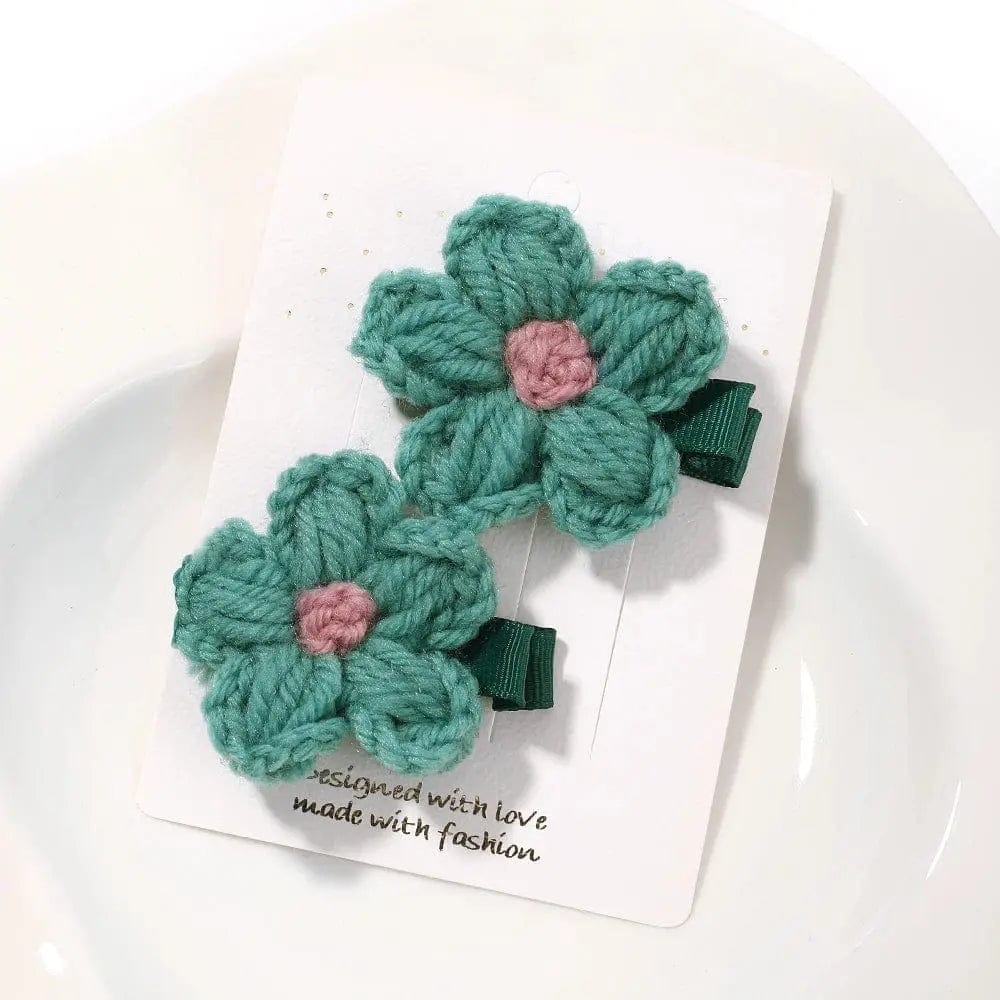 Baby Small Puff Flower Hairs Clip - Essentialshouses