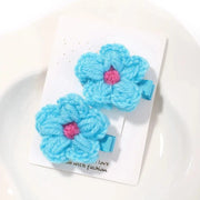 Baby Small Puff Flower Hairs Clip - Essentialshouses