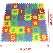 Children Mini Mats Alphanumeric Mat - Essentialshouses