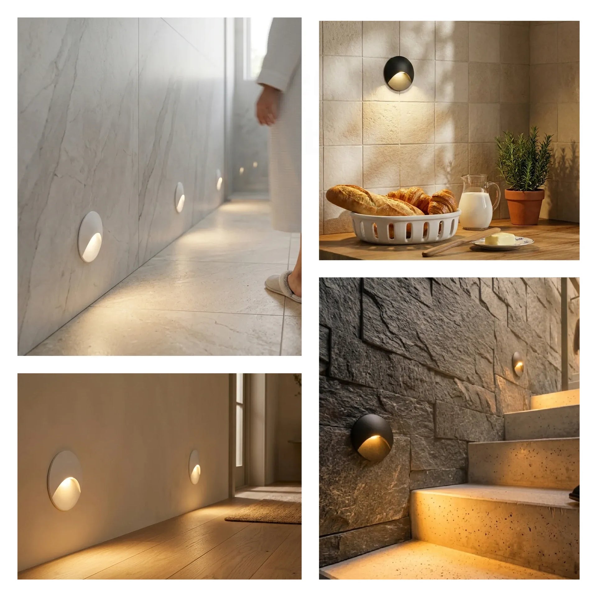 Essentialshouses 3W Stair Light Indoor Wall lamp Step Light Aisle Corridor Night Light AC85-265V Waterproof IP65 Wall Light