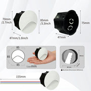 Essentialshouses 3W Stair Light Indoor Wall lamp Step Light Aisle Corridor Night Light AC85-265V Waterproof IP65 Wall Light