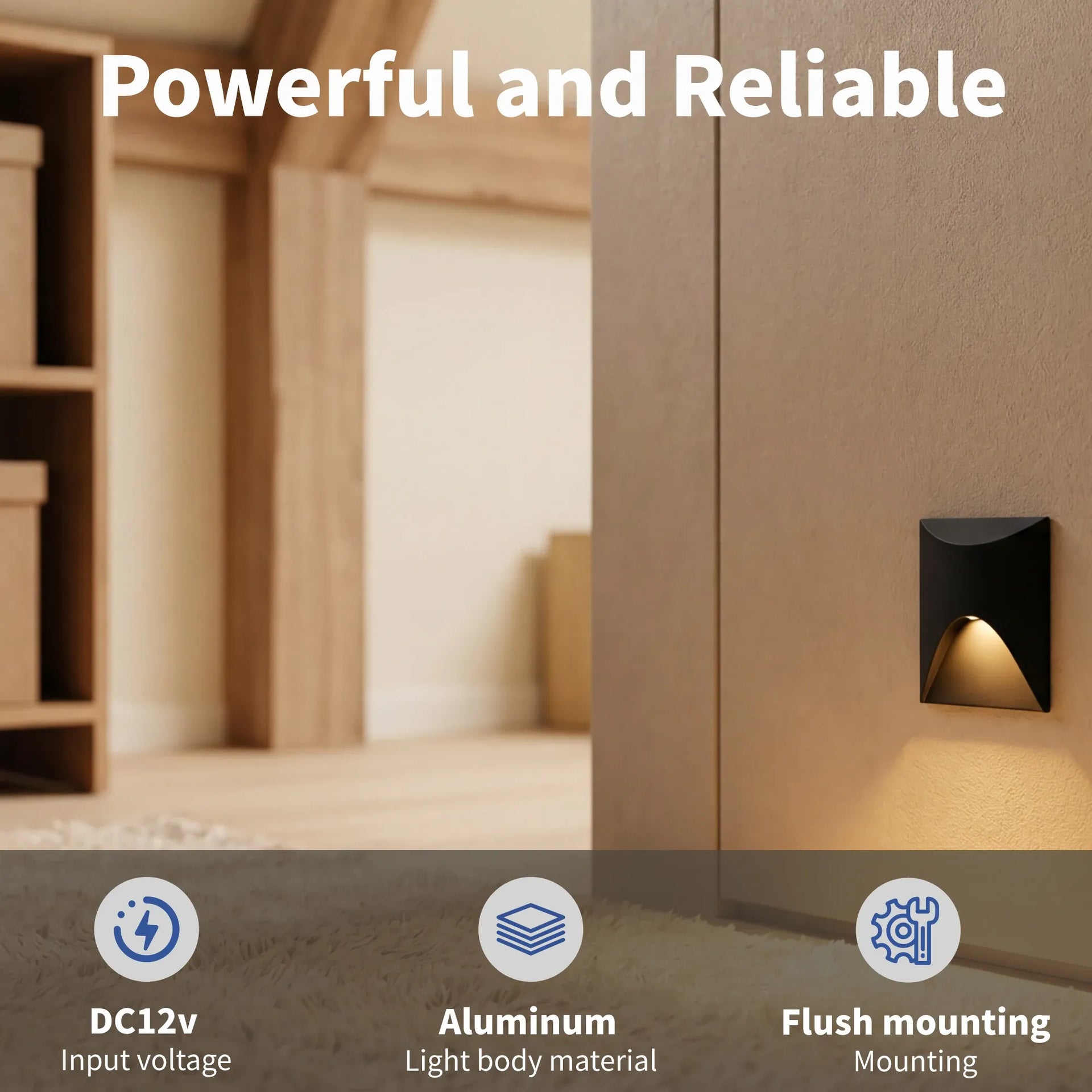 Essentialshouses 3W Stair Light Indoor Wall lamp Step Light Aisle Corridor Night Light AC85-265V Waterproof IP65 Wall Light