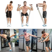 Essentialshouses 42in / 11 11pcs Resistance Bands Set with Handles, Door Anchor & Ankle Straps – Full Body Portable Workout Kit