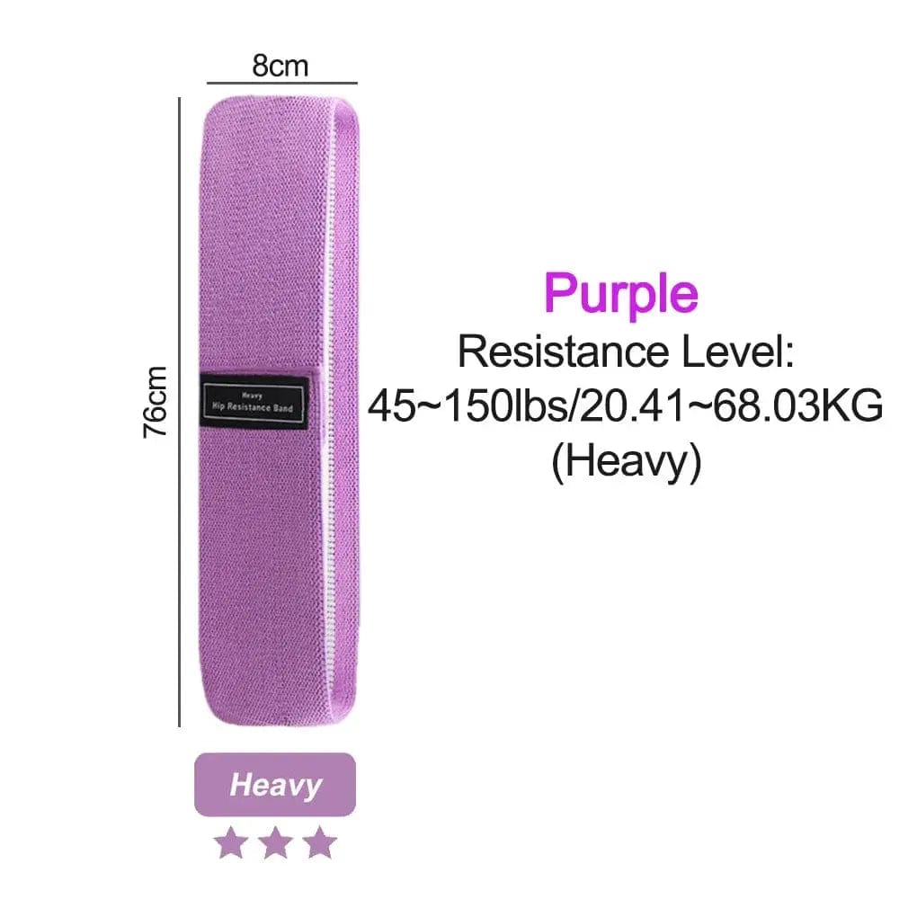 Essentialshouses 45-150lbs Purple 1PC Elastic Resistance Yoga Bands