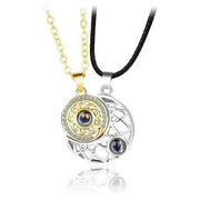 Essentialshouses 5 I Love You Projection Magnetic Couple Necklace