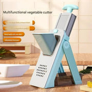 Essentialshouses 5 in 1 Vegetable Chopper Food Potato Cutter, Strips Julienne Dicer Adjustable Thickness 0.1-8 Mm Kitchen Chopping Kitchen Tools