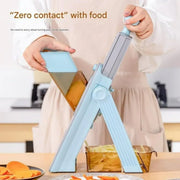 Essentialshouses 5 in 1 Vegetable Chopper Food Potato Cutter, Strips Julienne Dicer Adjustable Thickness 0.1-8 Mm Kitchen Chopping Kitchen Tools