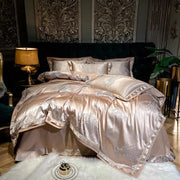 Essentialshouses 5 / Queen Size 4pcs / CHINA | Bed Sheet Style Luxury Smooth Soft Bedding Set