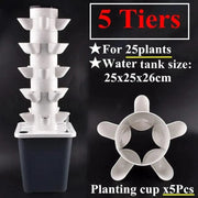 Essentialshouses 5-tier Set Garden Balcony Vegetable Planter