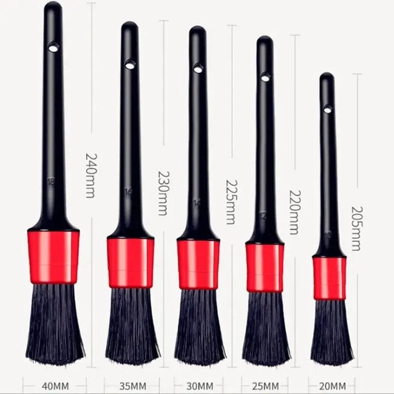 Essentialshouses 5Pcs Car Detailing Brush Set