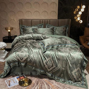 Essentialshouses 7 / King Size 4pcs / CHINA | Fitted Bed Sheet Luxury Smooth Soft Bedding Set