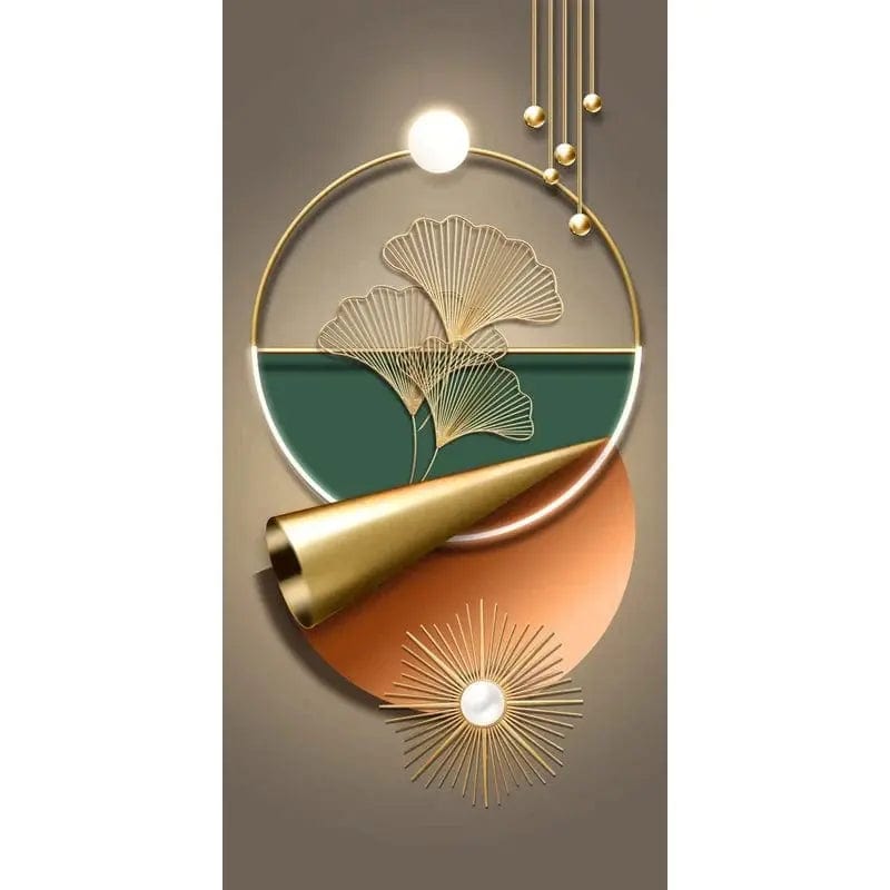 Essentialshouses 8 / 50x100cm No Frame 🦌Golden Deer Tree Nordic Canvas Art – Elegant Wall Décor
