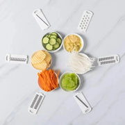 Essentialshouses 9 in 1 Vegetable Cutter Multi-Functional Potatoes Manually Cut Shred Slicer Grater Kitchenware Acceesories Tools