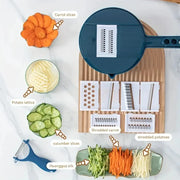 Essentialshouses 9 in 1 Vegetable Cutter Multi-Functional Potatoes Manually Cut Shred Slicer Grater Kitchenware Acceesories Tools